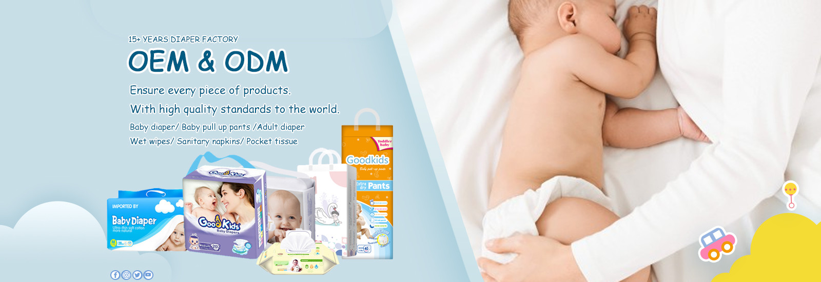Qualità Pannolini infantili del bambino fabbrica