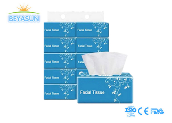 Produttore professionista Soft Pack White Facial Tissue Paper, 2 Ply, 100% carta vergine