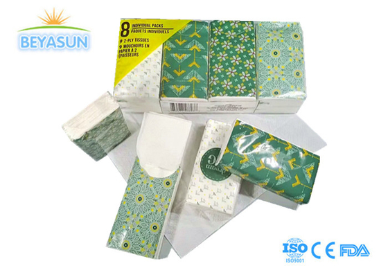 Facciolino Mini Facial Tissue Tissue da tasca colorati 7 PCS Pack Tissue da pulizia da carta